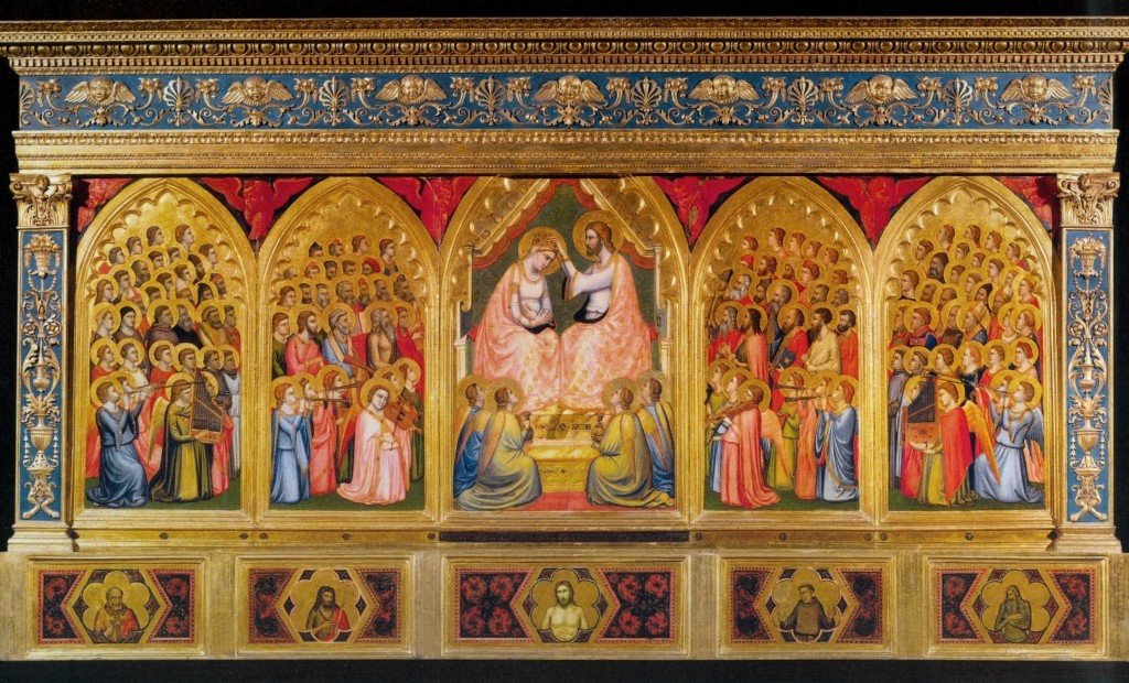 Polittico Baroncelli, Giotto e Taddeo Gaddi, 1328, tempera e oro su tavola, Basilica di Santa Croce, Firenze