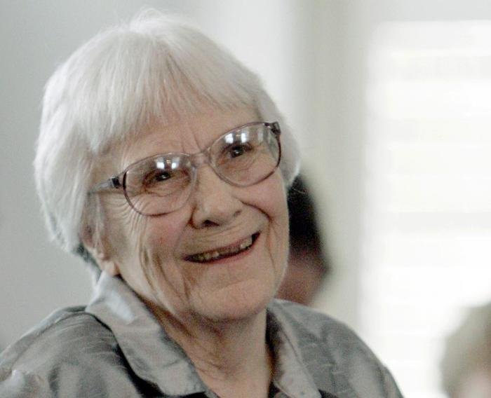 FILE - In this Aug. 20, 2007, file photo, author Harper Lee smiles during a ceremony honoring the four new members of the Alabama Academy of Honor at the Capitol in Montgomery, Ala. The first chapter to Lee's "Go Set a Watchman" ran in Friday's editions of The Wall Street Journal and The Guardian, as anticipation grows for her first book since "To Kill a Mockingbird" is set to be released on July 14. (ANSA/AP Photo/Rob Carr, File)
