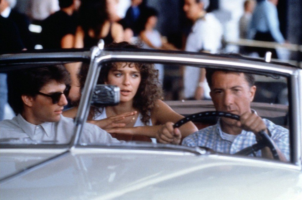 Valeria Golino con Tom Cruise e Dustin Hoffman in "Rain Man" (1988)