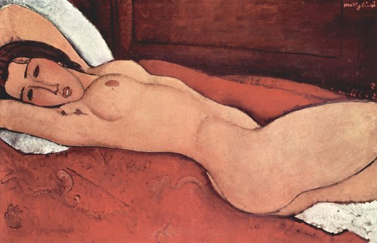 Amedeo Modigliani, Nudo sdraiato, 1917