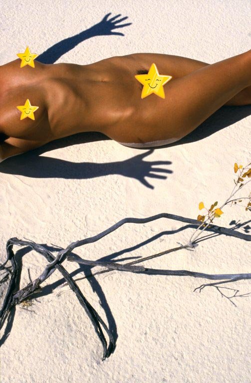 Shadows nude, white sands, New Mexico 1986 © Lucien Clergue Per vedere senza censura, clicca sull'immagine