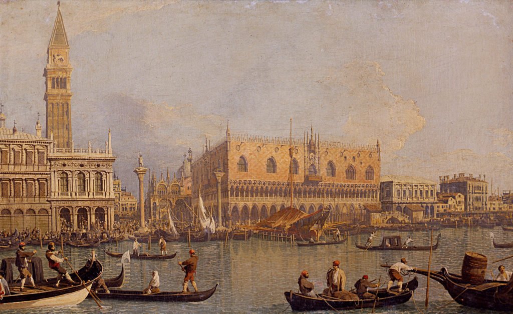 Canaletto, "Veduta del Palazzo Ducale di Venezia"