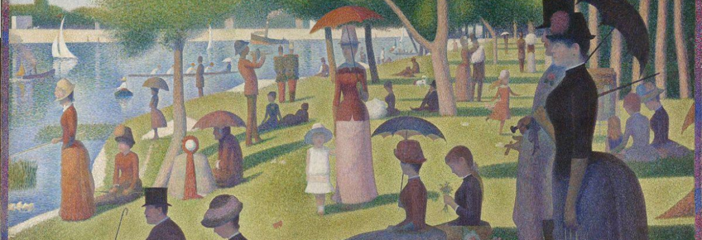 Una Domenica Pomeriggio Sull Isola Della Grande Jatte Descrizione «Una domenica pomeriggio sull'isola della Grande Jatte» di Suerat | Analisi