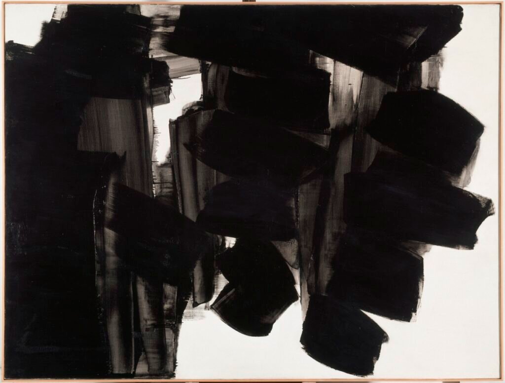 In nero in Pierre Soulages 