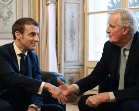 Emmanuel Macron e Michel Bernier